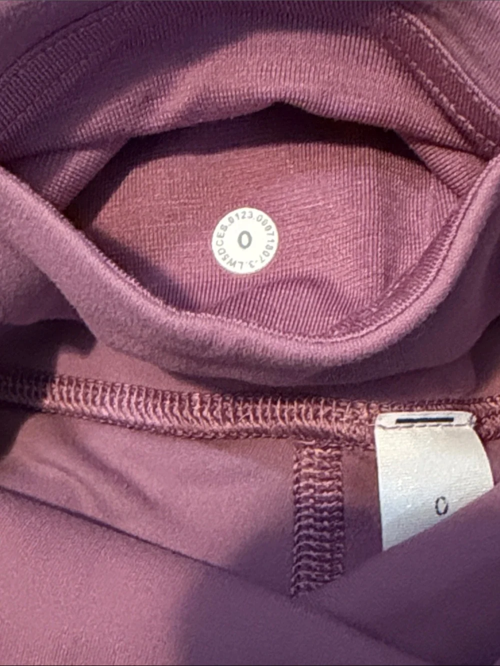 lululemon athletica mauve high-waist leggings with side pockets